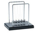 Small Newton's Cradle Game w/ Marble Base